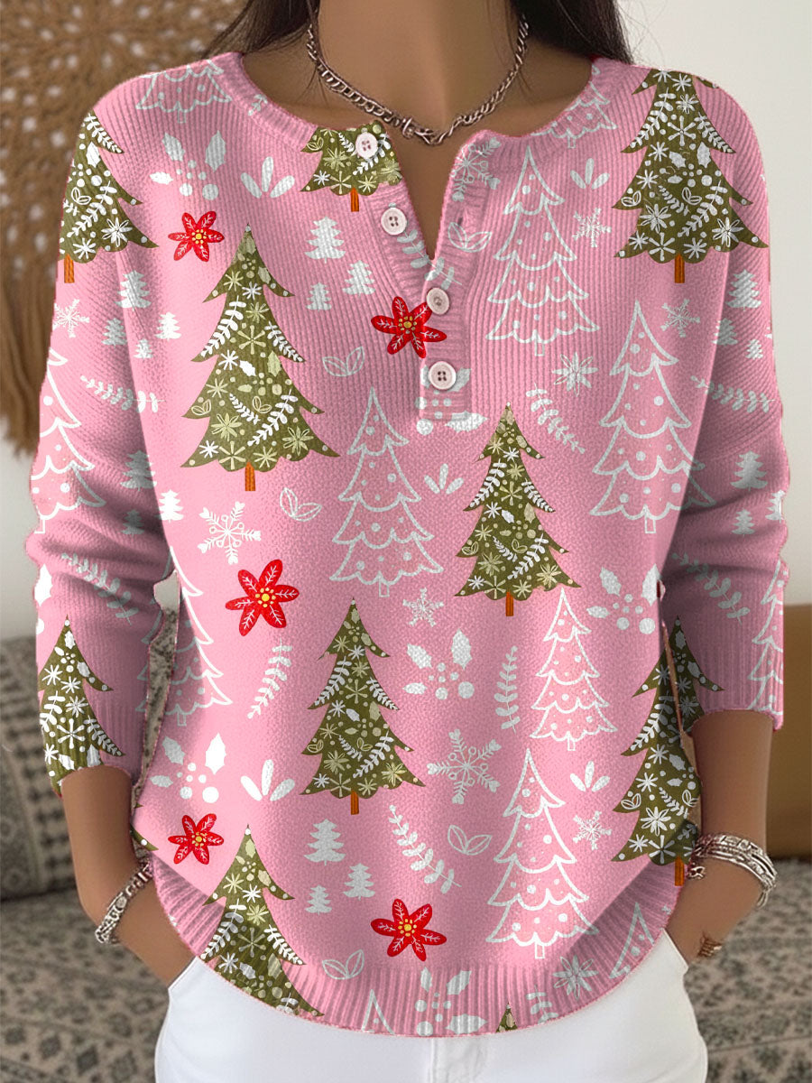 Sofia | Christmas Sweater with Buttons
