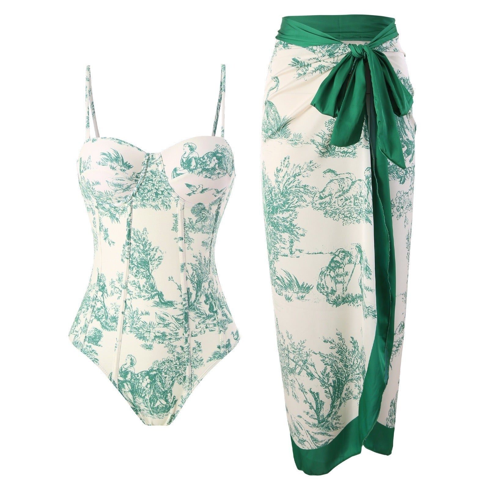 Mandy | Elegant Printed Swim Set
