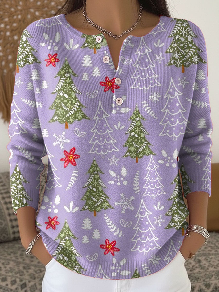 Sofia | Christmas Sweater with Buttons