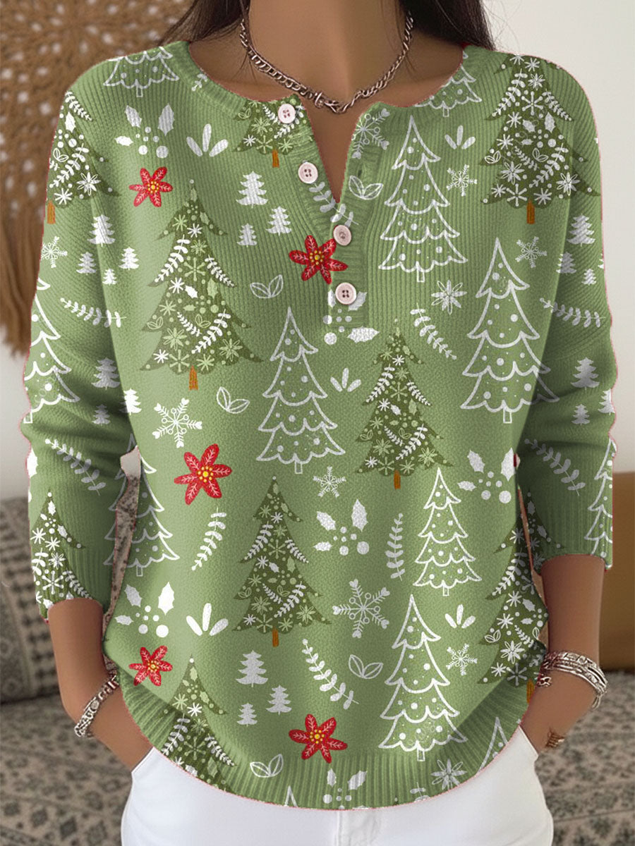 Sofia | Christmas Sweater with Buttons