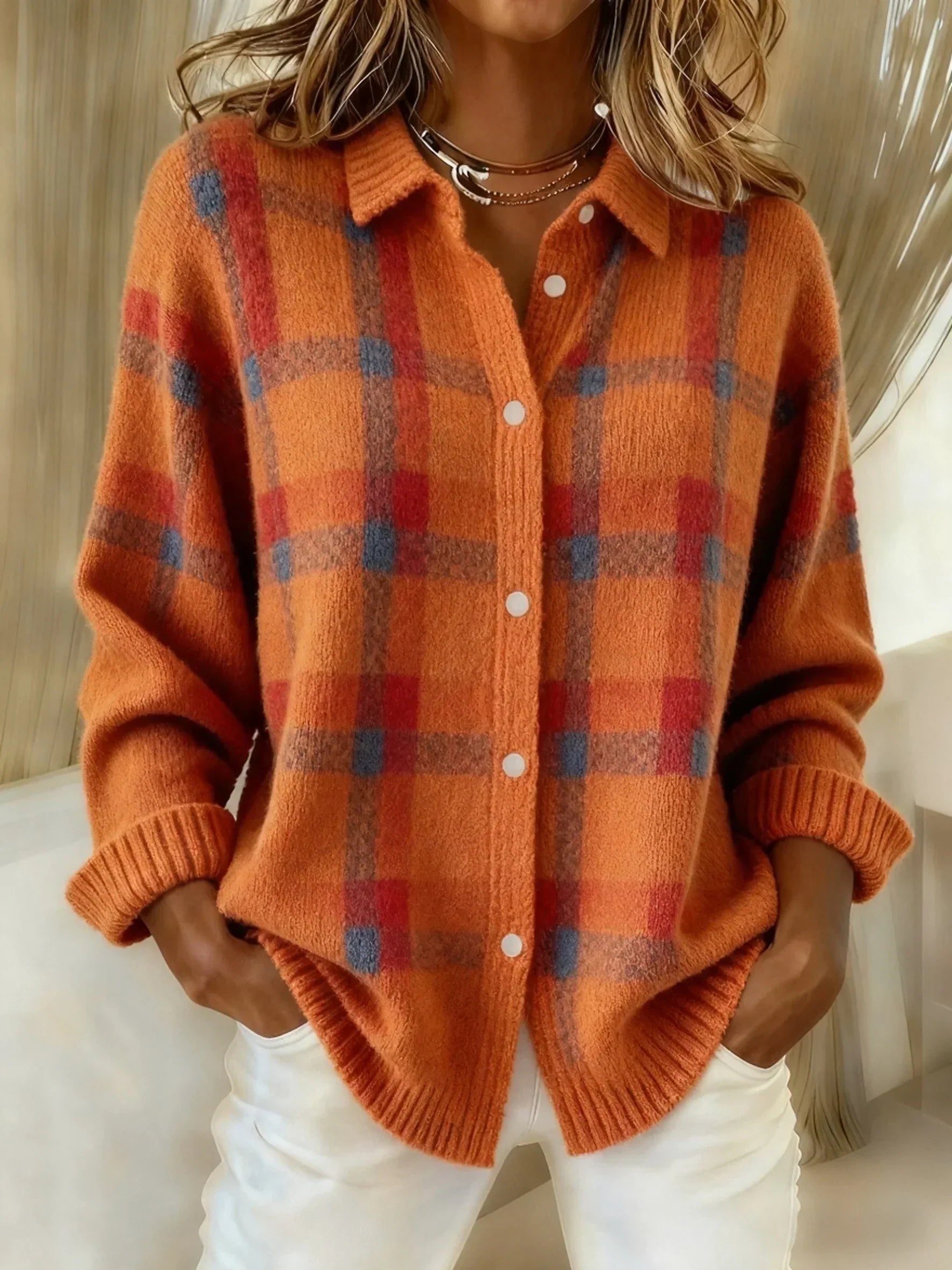 Zara | Retro Plaid Sweater