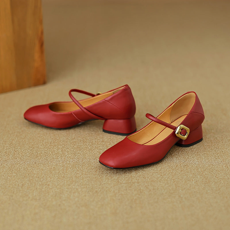 Vira Genuine Leather Heels