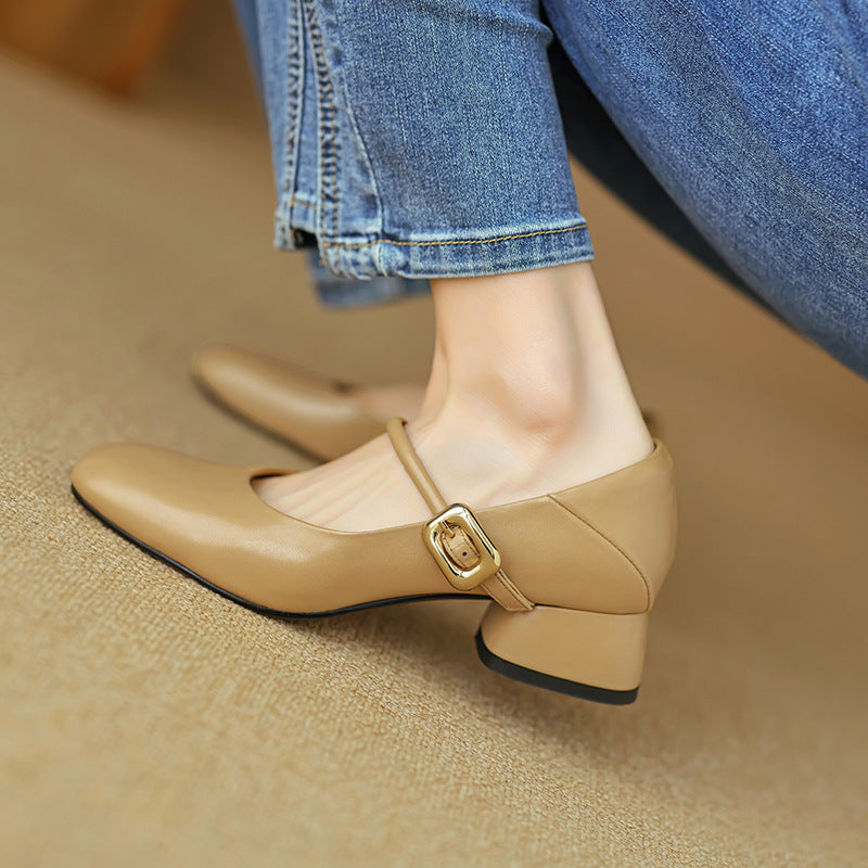 Vira Genuine Leather Heels