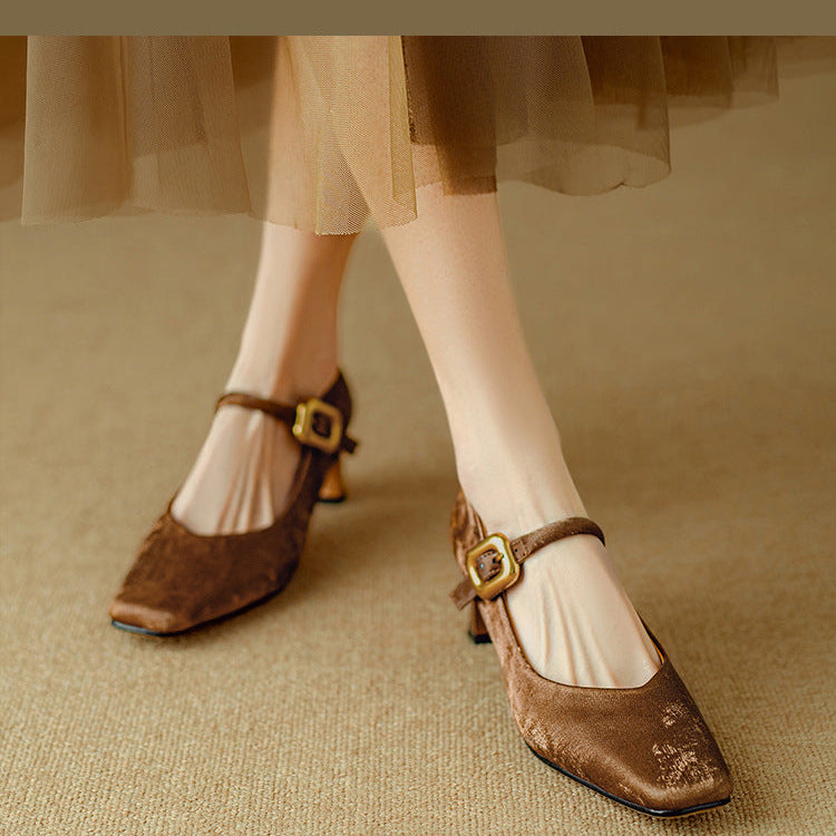 Nara Genuine Leather Heels
