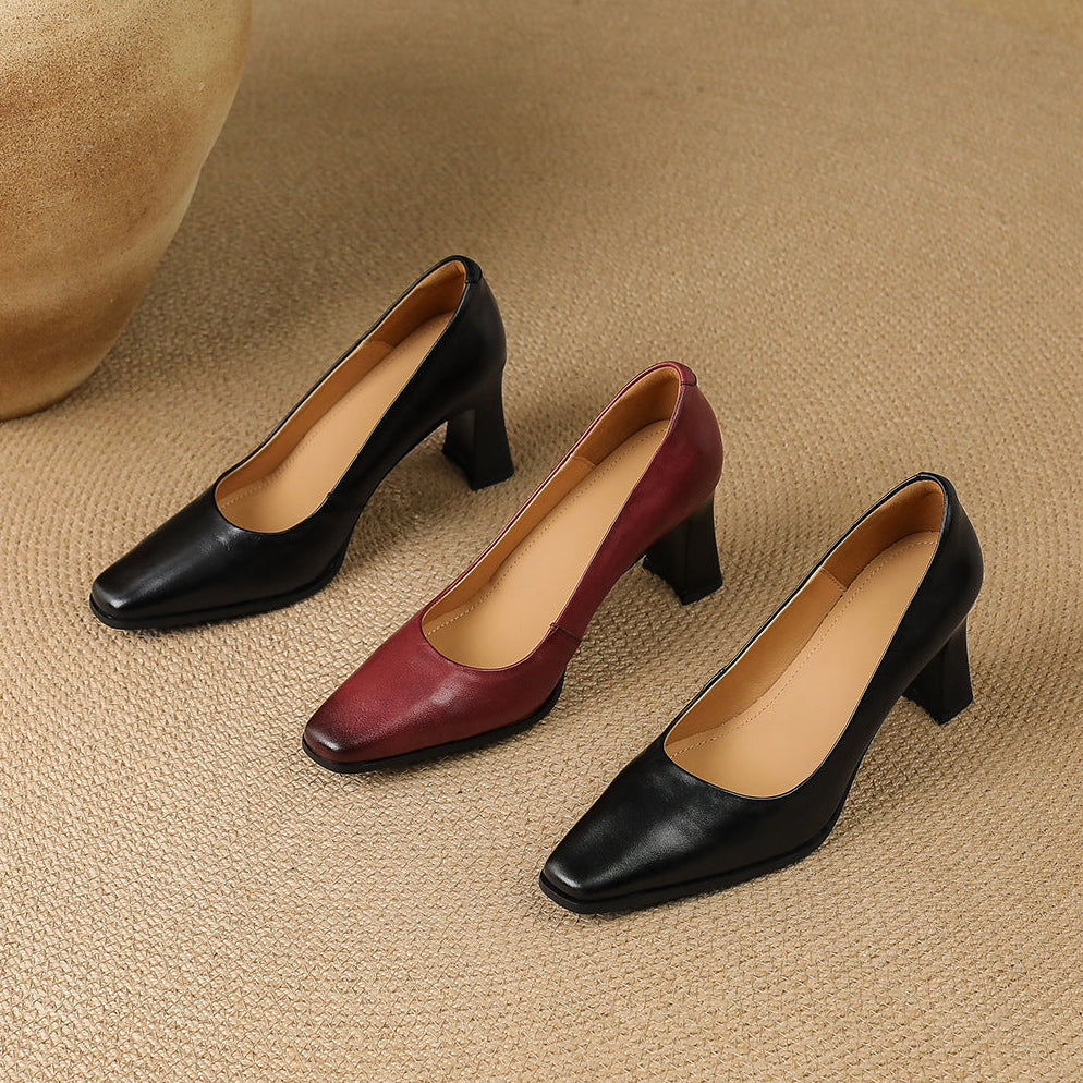 Marla Genuine Leather Heels