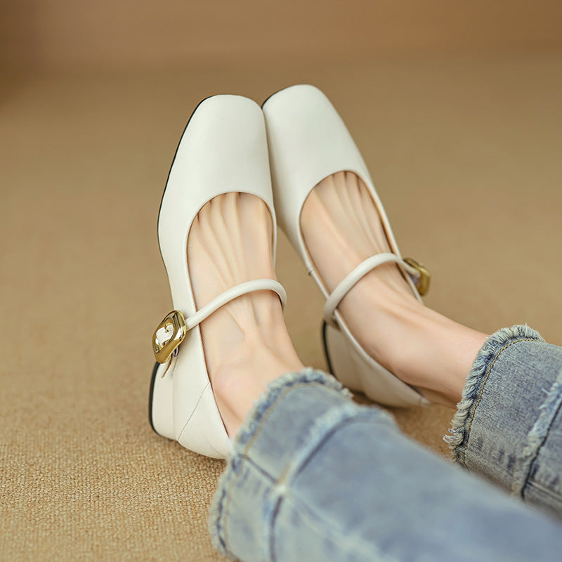 Vira Genuine Leather Heels