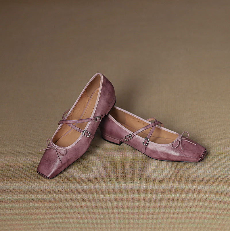 Daphne Genuine Leather Flats