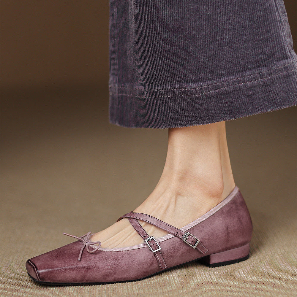 Daphne Genuine Leather Flats