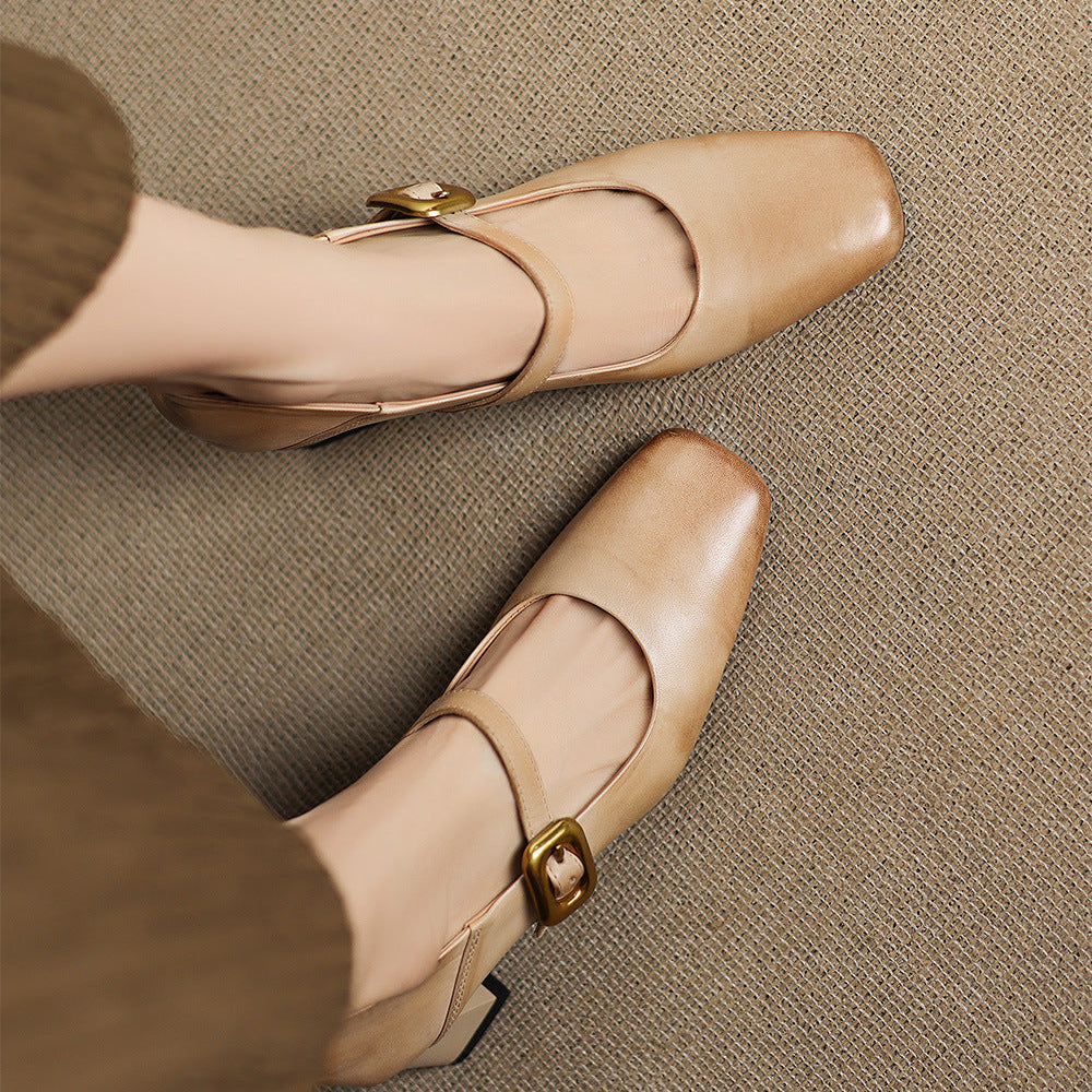 Luna Genuine Leather Heels