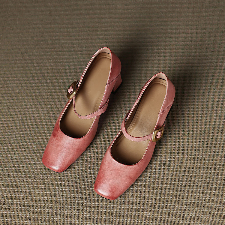 Luna Genuine Leather Heels