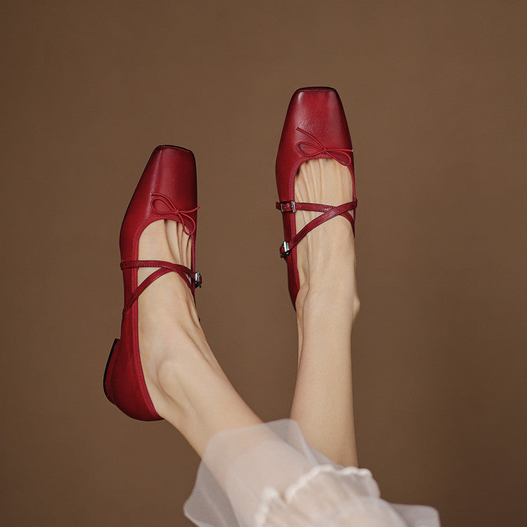 Daphne Genuine Leather Flats