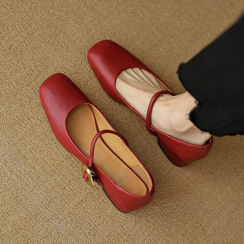 Vira Genuine Leather Heels