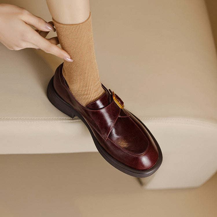 Vellé Genuine Leather Loafers
