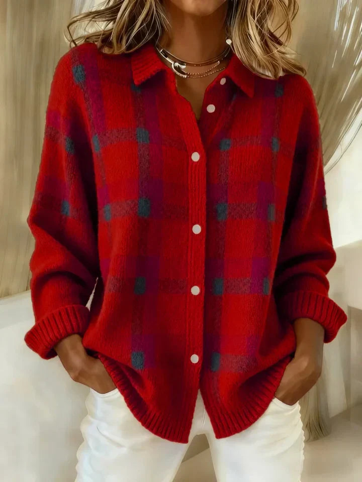Zara | Retro Plaid Sweater