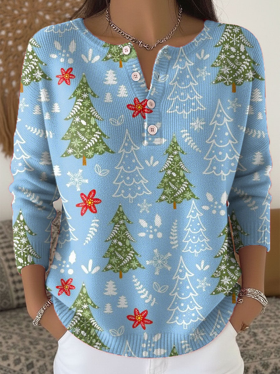 Sofia | Christmas Sweater with Buttons