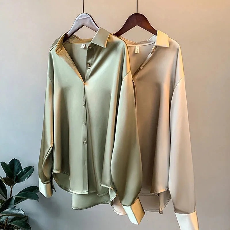 Olivia | Luxe Satin Blouse